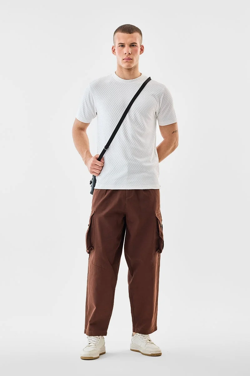 سنيتش تيشيرت بقصة عادية مطاطي بنقوش